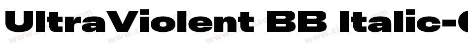 UltraViolent BB Italic字体转换